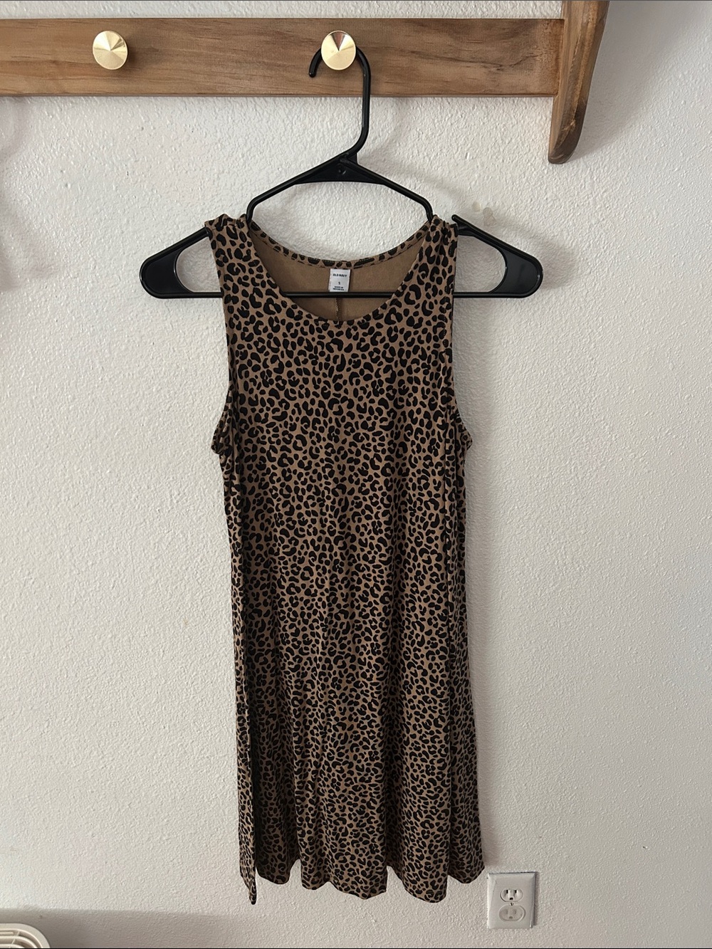 Old Navy Leopard Print Sleeveless Dress - Brown & Black